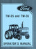 Ford TW-25 TW-35 TW25 TW35 Tractor Owner Operators Manual