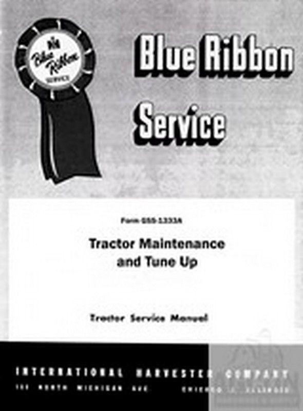 FARMALL IH Tractor Maintenance & Tune Up Service Manual