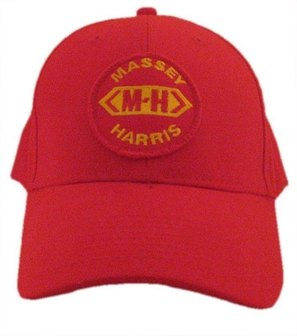 Massey Harris Tractor 6 Panel Red Hat - Cap Gift MH Fits Most