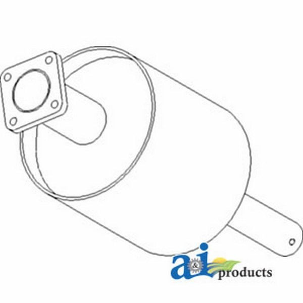 Muffler A172785 Case-IH Crawler 450C (W/O Turbocharger)