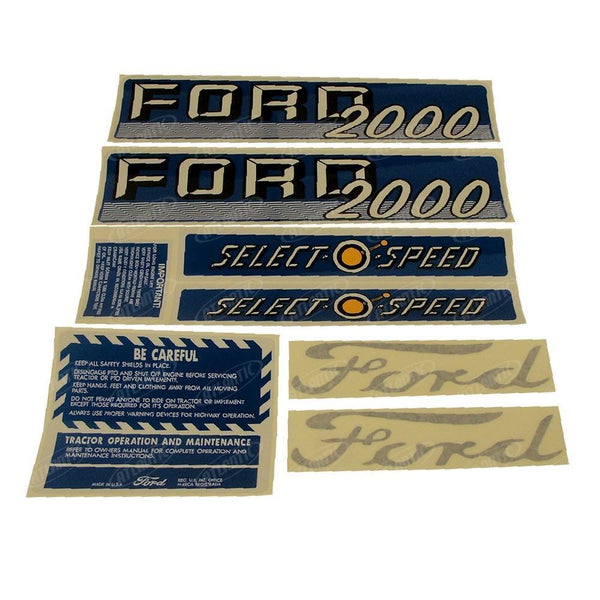 1115-1538, Decal Set2000 4 CYL 62-64
