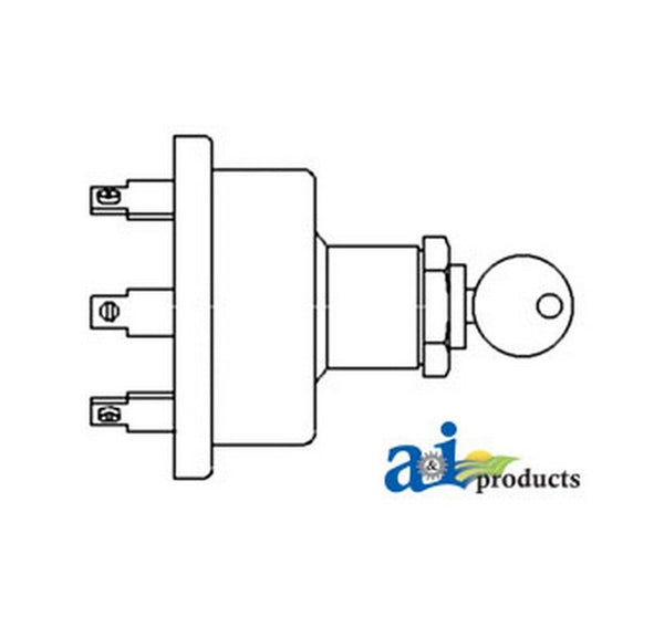 180681M1 Switch Starter 3 Prong Fits Massey Ferguson To20 To30 To35 35 50 65 85