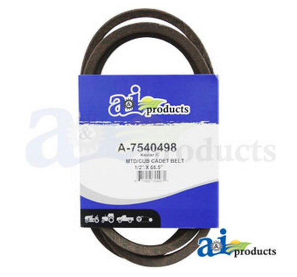 AI 7540498 Belt Deck/ Drive for Mtd/ Cub Cadet/ White Mower Attachment