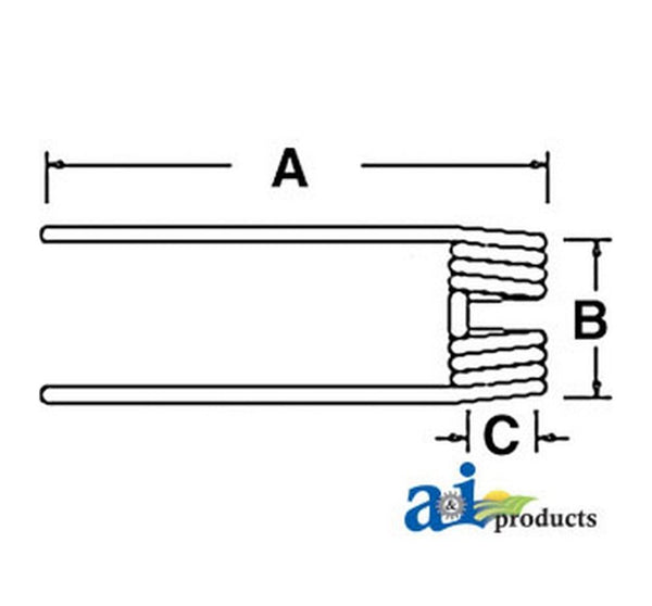 AI 57601100 Tedder Tooth for Kuhn Hay Tedder