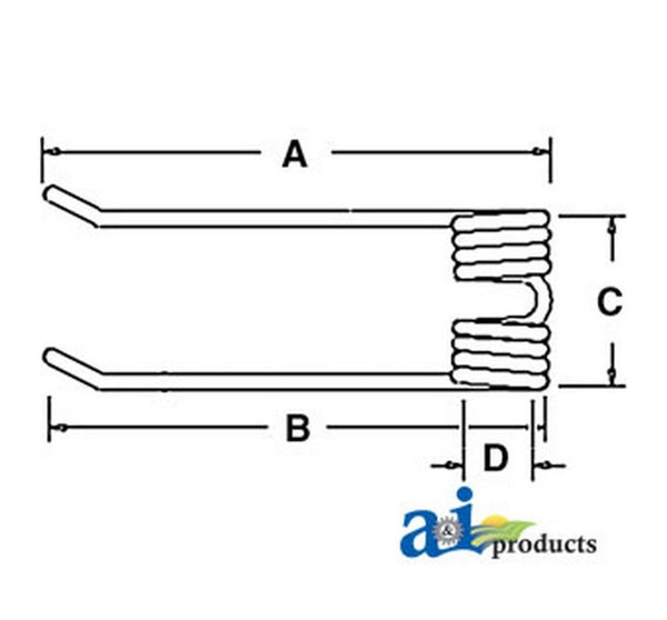 AI 57701701 Tedder Tooth for Kuhn Hay Tedder