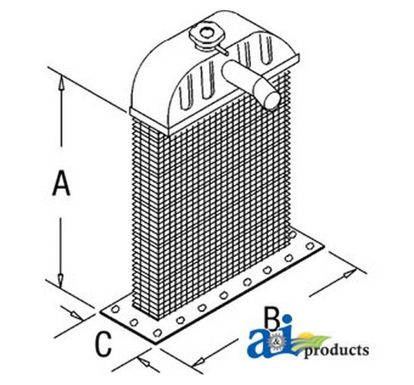 Ai 351878R93 Radiator Core For Case-Ih Tractor