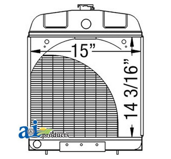Ai 70233232 Radiator For Allis-Chalmers Tractor