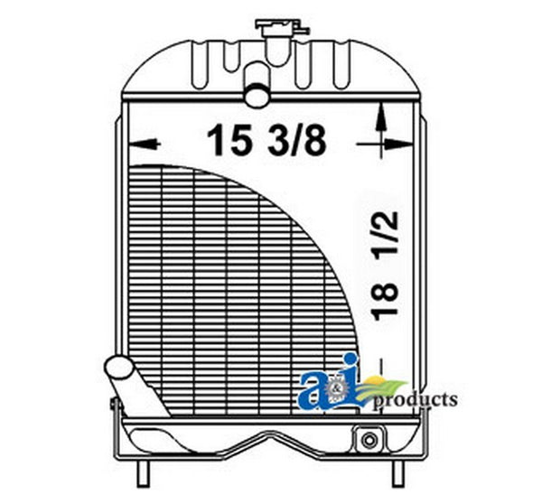 1660499M92 Radiator Fits Massey Ferguson 20 2135 135 148