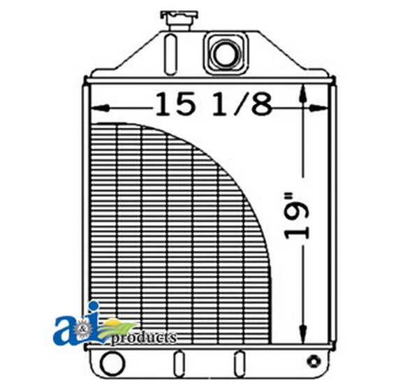 Ai 506244M91 Radiator For Massey Ferguson Industrial/Construction Massey