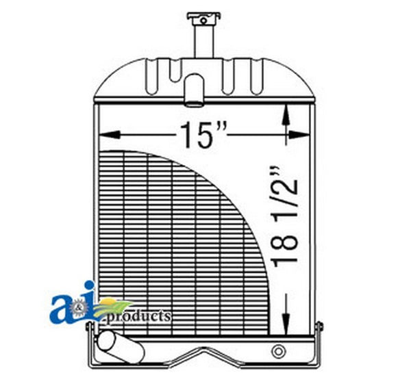 Ai 579004M91 Radiator W/ 3.500