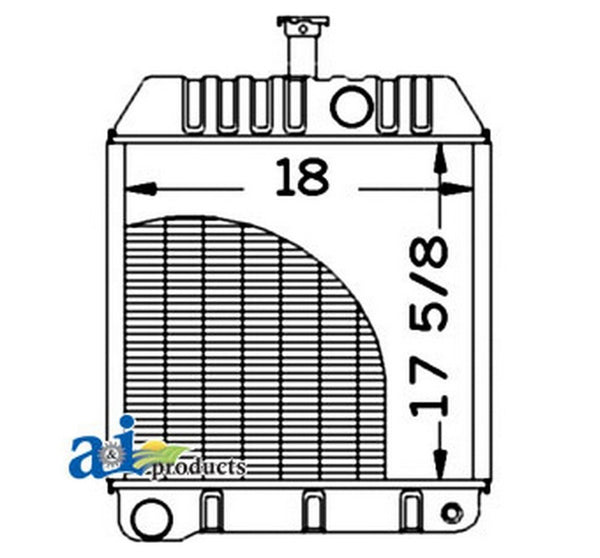 Ai 579010M92 Radiator For Massey Ferguson Industrial/Construction