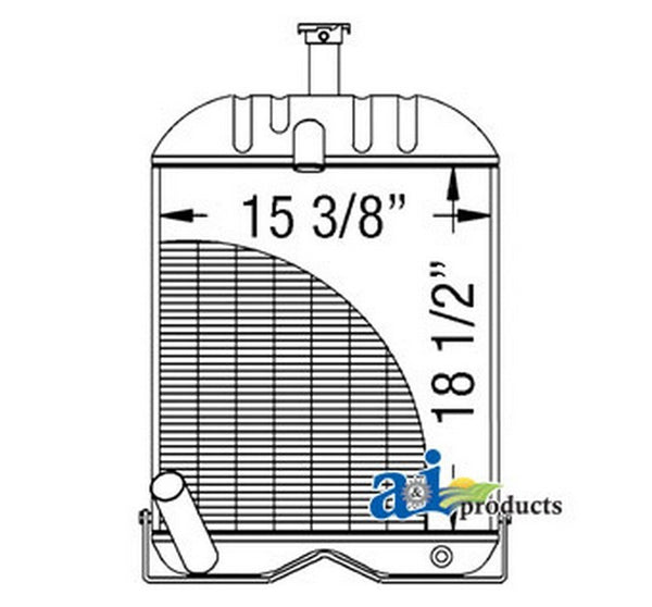 1660655M92 Radiator Fits Massey Ferguson Tractor 231 240P