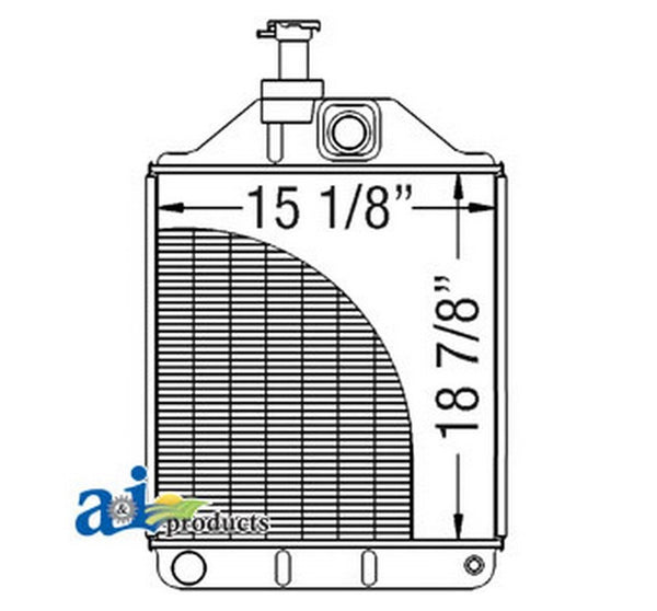 Ai 531982M94 Radiator For Massey Ferguson Tractor