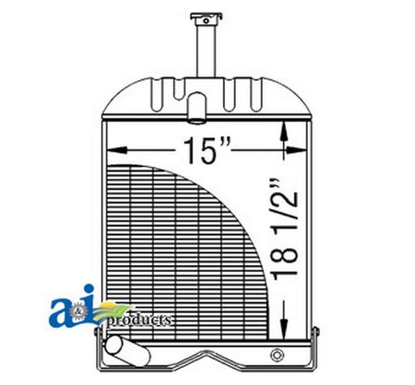 Ai 539919M91 Radiator W/ 4.500