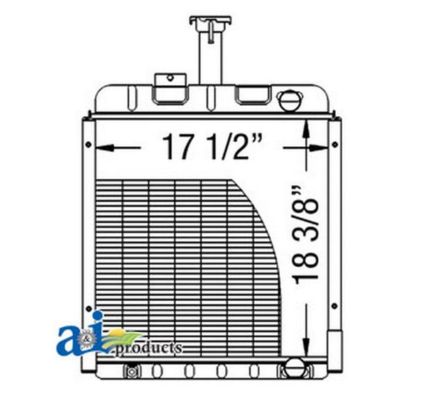 Ai 1536373C1 Radiator For Case-Ih Tractor