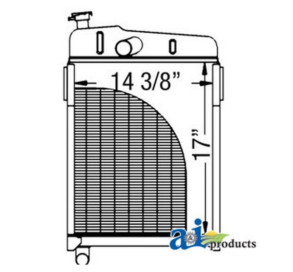 Ai Am1771T Radiator Fits John Deere Tractor
