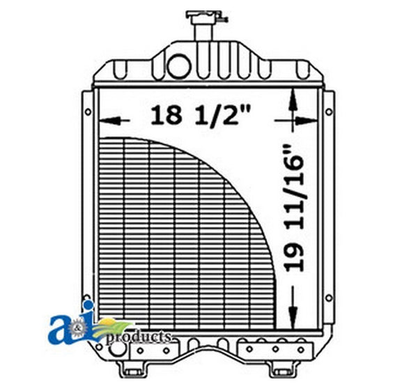 Ai 15411-72062 Radiator For Kubota Compact Tractor