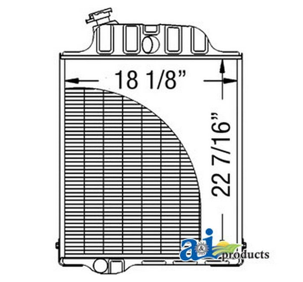 Ai Ar46437 Radiator Fits John Deere Tractor
