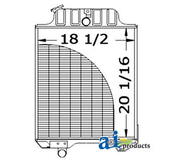 Ai Ar38551 Radiator Fits John Deere Engine John Deere Tractor