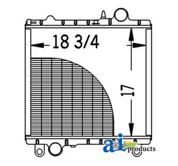 Ai Al67563 Radiator Fits John Deere Tractor