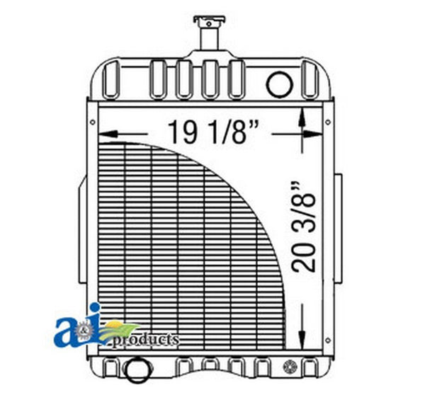 Ai 65426C1 Radiator For Case-Ih Tractor