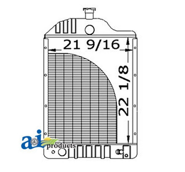 Ai 303369641 Radiator W/ Oil Cooler For White/ Oliver/ Mpl Moline Tractor