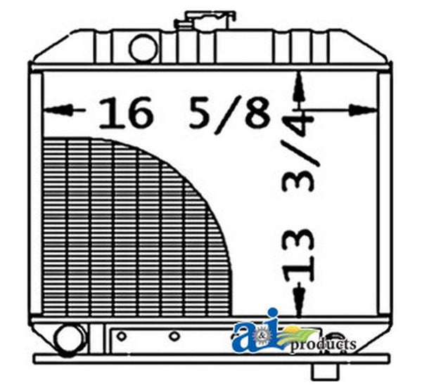 Ai 15301-72060 Radiator For Kubota Compact Tractor