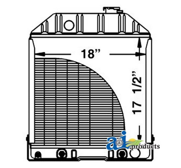 Ai D8Nn8005Sb Radiator W/ Oil Cooler For Ford / New Holl Industrial/Co