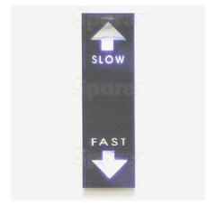 23126 Decal Slow With Fast