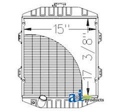 Ai Ch18416 Radiator Fits John Deere Compact Tractor