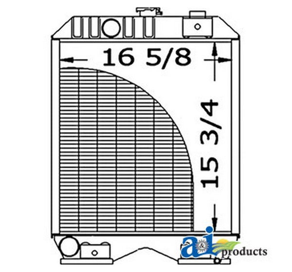 Ai Sba310100620 Radiator For Ford / New Holl Compact Tractor