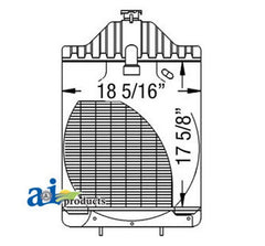 Ai A39345 Radiator W/ Oil Cooler Fitting For Case-Ih Industrial/Construct