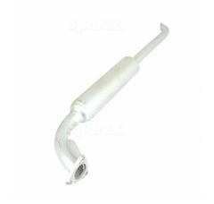 20319 Muffler E18 E23 Vertical Silver Finish 3 Bolt Length 40 Fits 5020