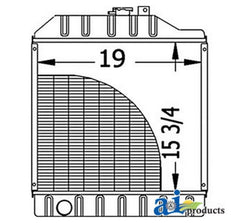 Ai Re70733 Radiator Fits John Deere Tractor