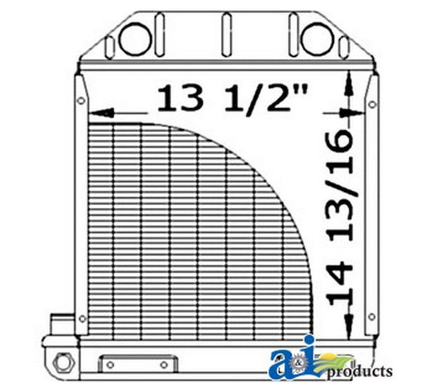 Ai 957E8005 Radiator For Ford / New Holl Tractor