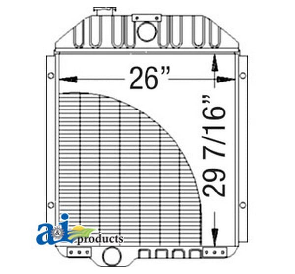 Ai An190887 Radiator Fits John Deere Cotton Picker