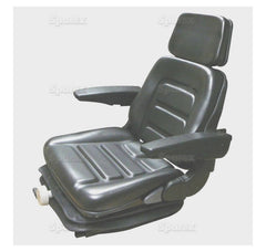 71125 Seat Suspension Manual Black Vinyl Black Vinyl Suspension Seat Manual A