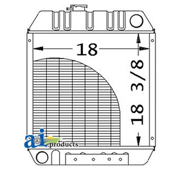 Ai 86534248 Radiator For Ford / New Holl Skid Steer Loader