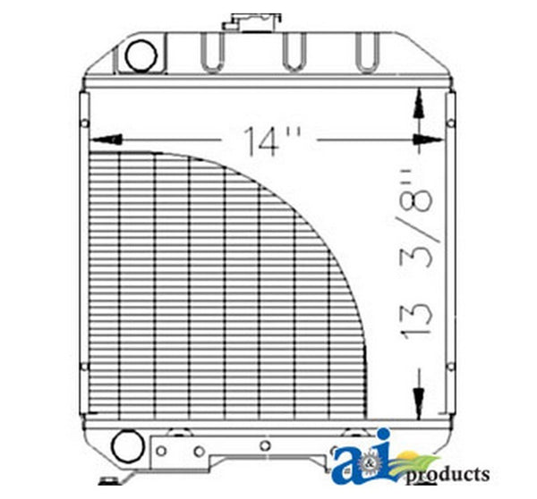 Ai Sba310100610 Radiator For Ford / New Holl Compact Tractor