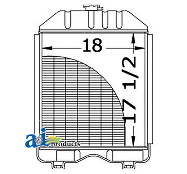 Ai 15453-72060 Radiator For Kubota Tractor