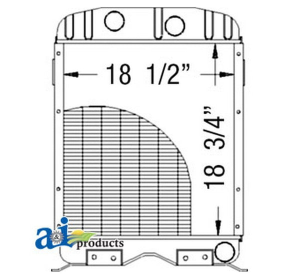 Ai E1Adkn8005E Radiator For Ford / New Holl Tractor