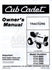 CUB CADET 1210 1710 1710 1712 Owners Operators Manual