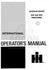 INTERNATIONAL 244 254 Tractor Owner Operators Manual IH