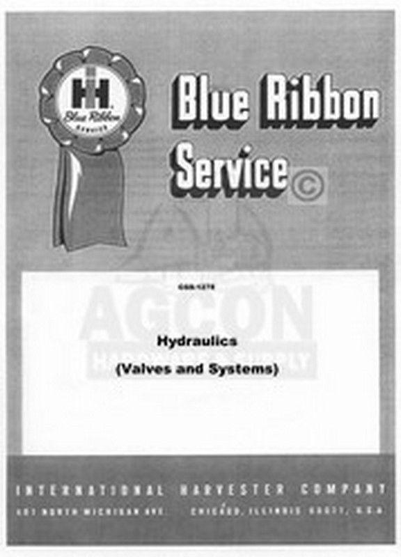 Farmall International 460 560 Hydraulic Valve System Hydra Touch Service Manual