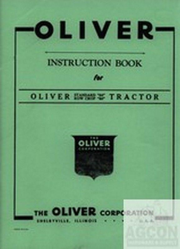 Oliver 80 Row Crop Standard Tractor Instruction Manual