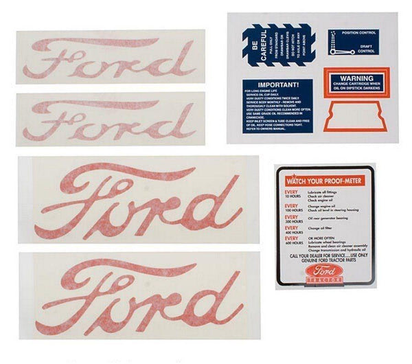 Decal Set Ford NAA Jubilee Tractor