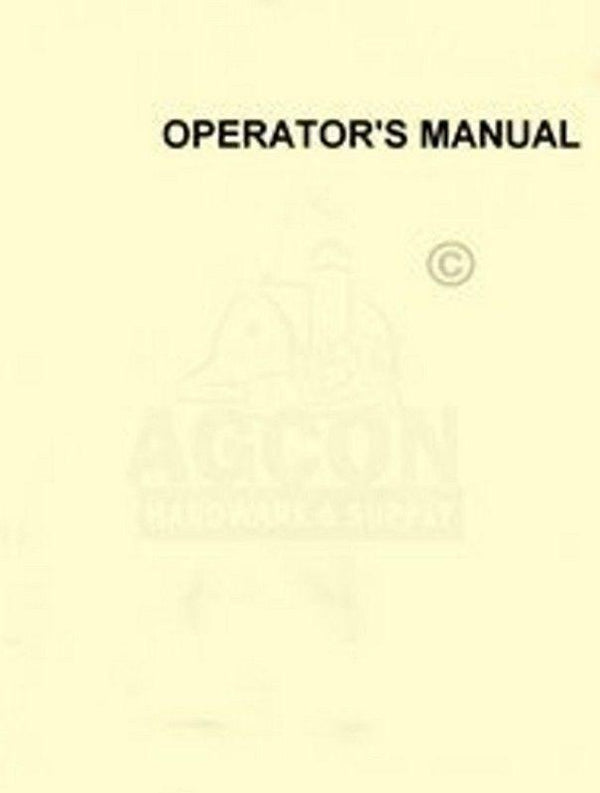 John Deere Model 50  LP Gas Tractor Operators Manual JD