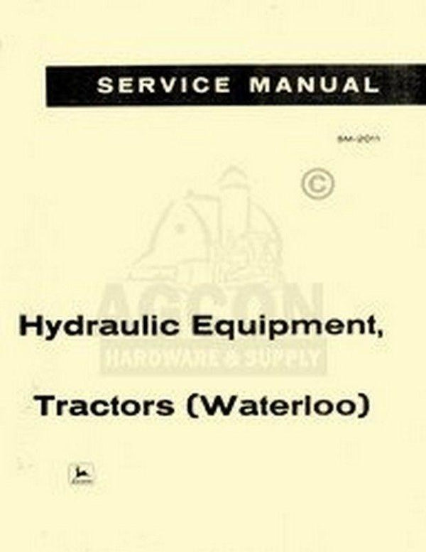 John Deere A B G H R AR 50 60 Hydraulic Service Manual