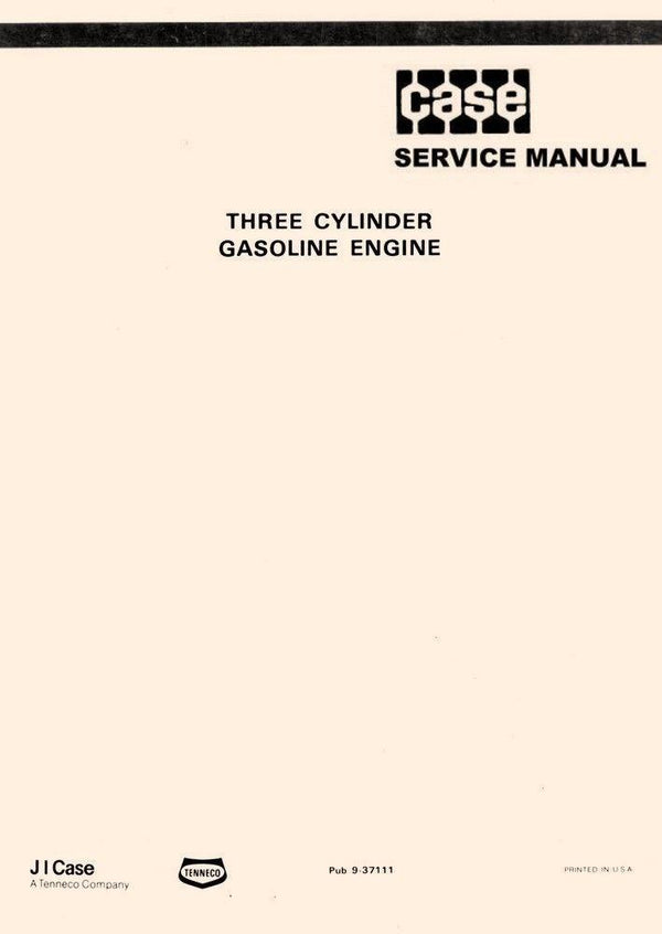 Case David Brown 885 3800 4600 3 Three Cylinder Engine Tractor Service Manual