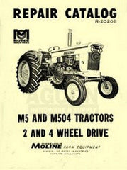 Minneapolis Moline M5 M504 Repair Parts Manual Catalog